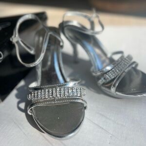 Deb Shimmering Silver Heels